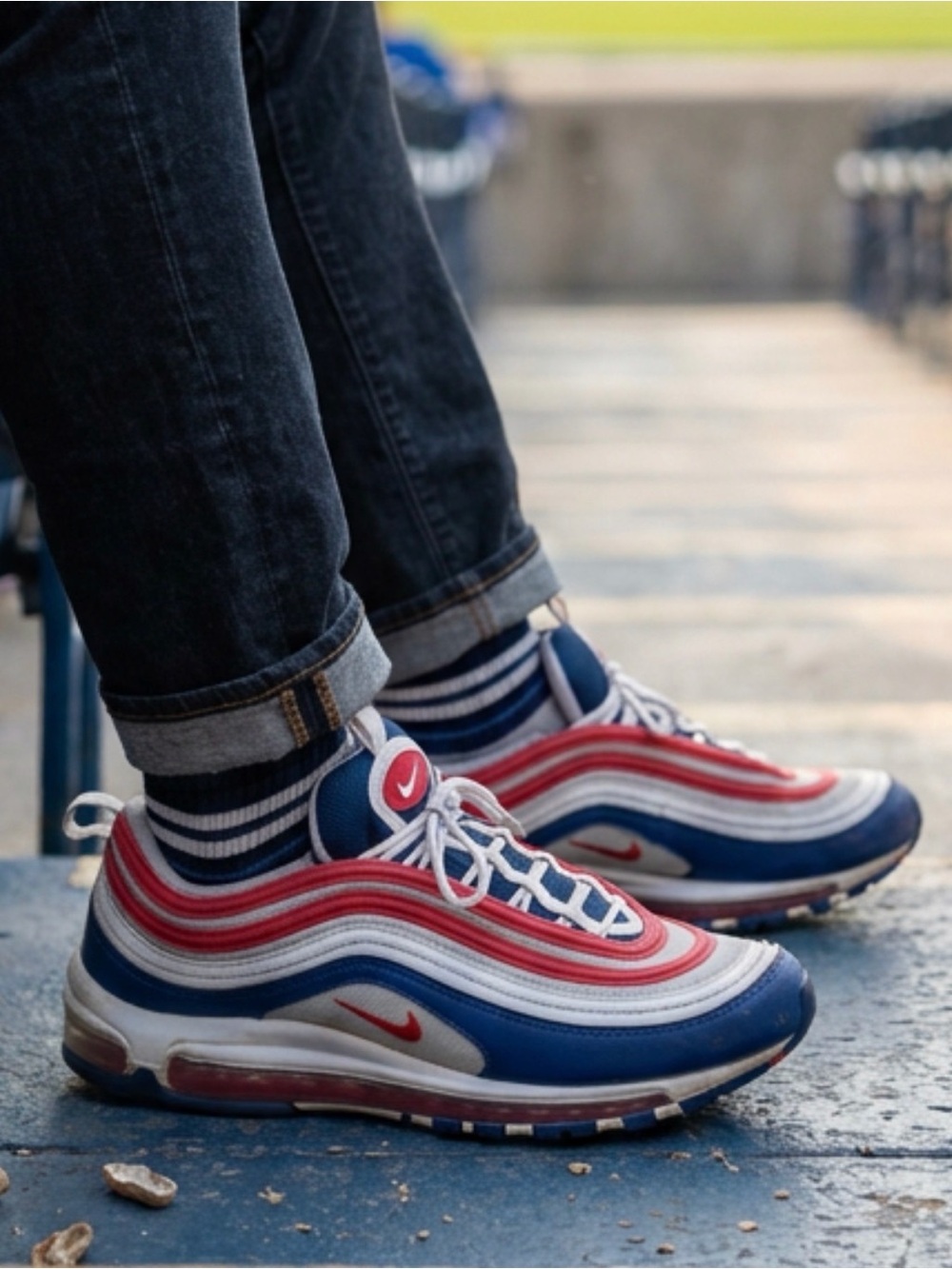 Nike Air Max 97 Men's USA Denim Size 9.5 Sneakers